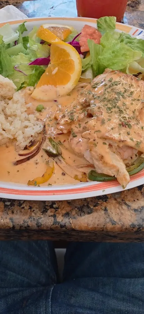 Pechuga Rellena Con Camarones