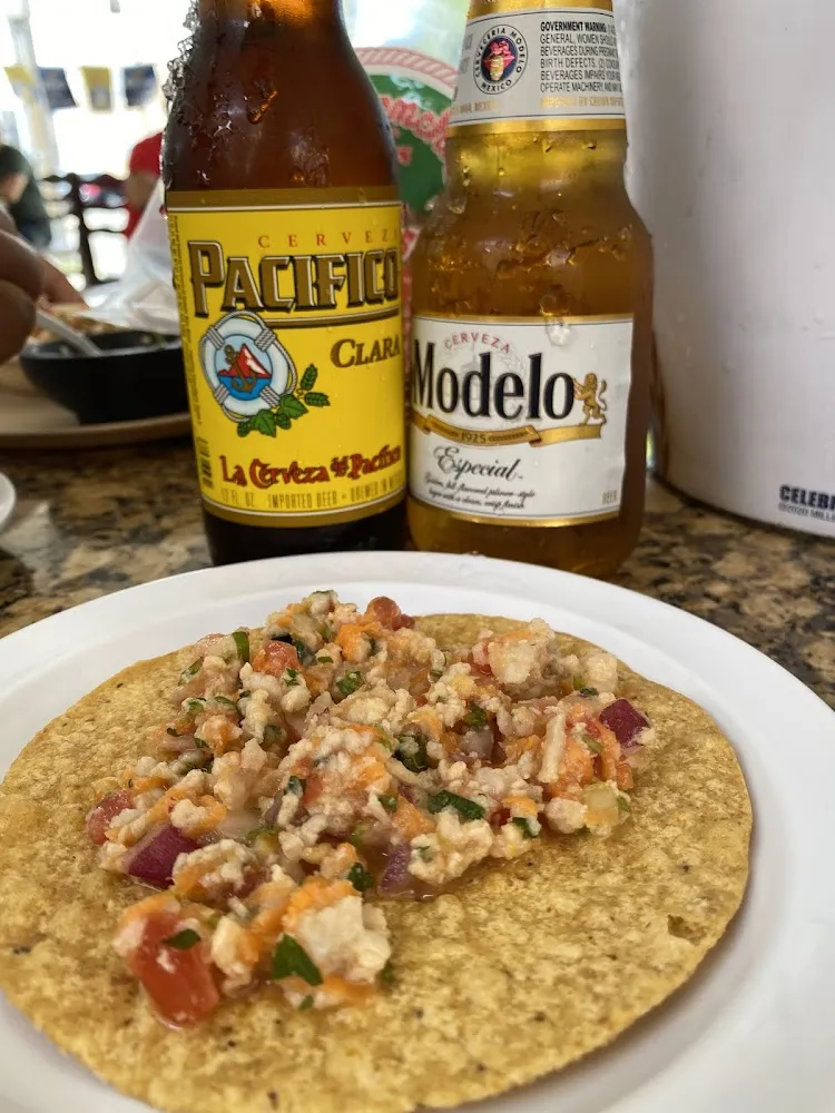 Tostada De Camaron En Ceviche